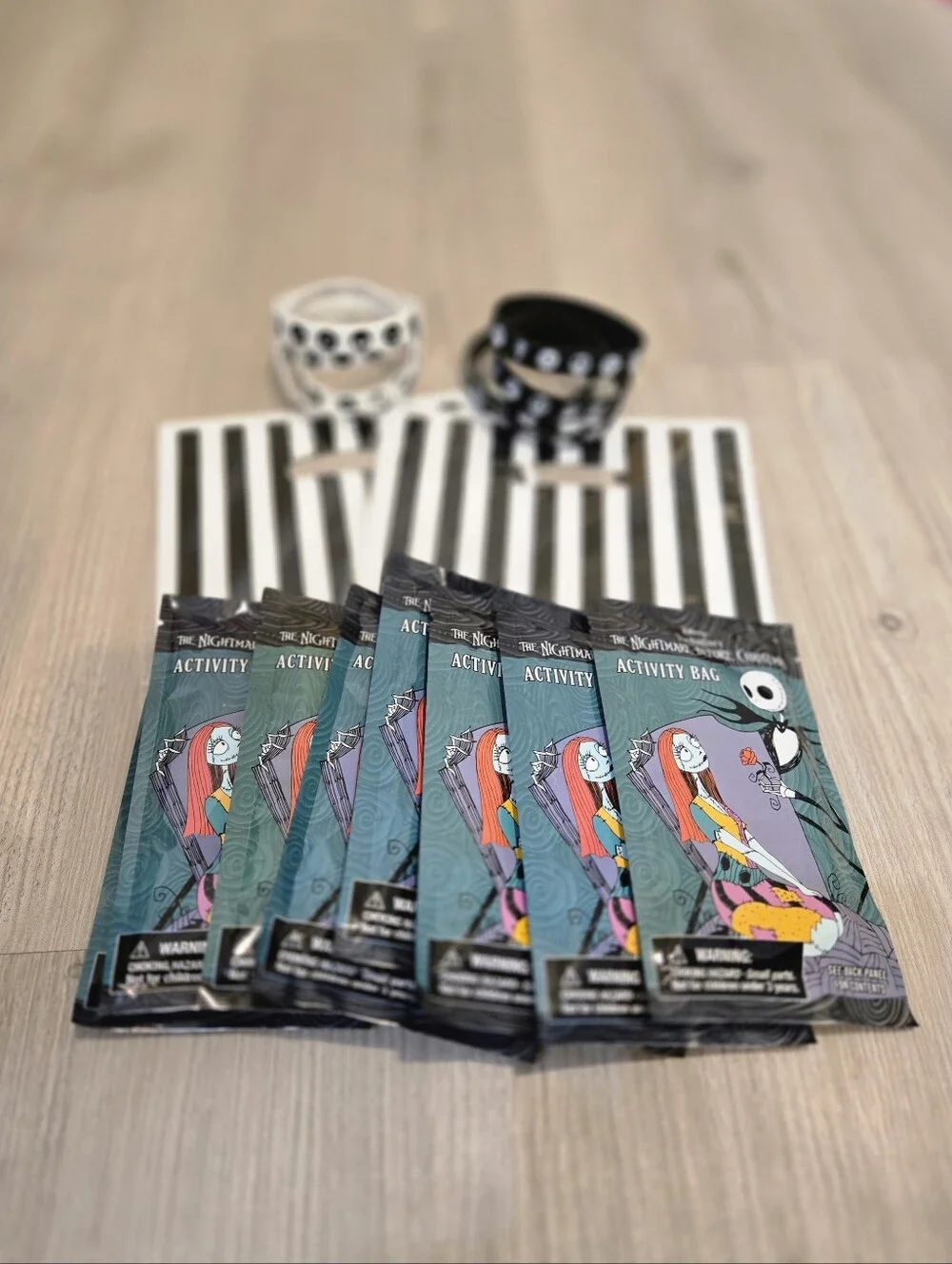 Nightmare Before Christmas NWT Activity Sets, Favor Bags, Coloring, Bracelets